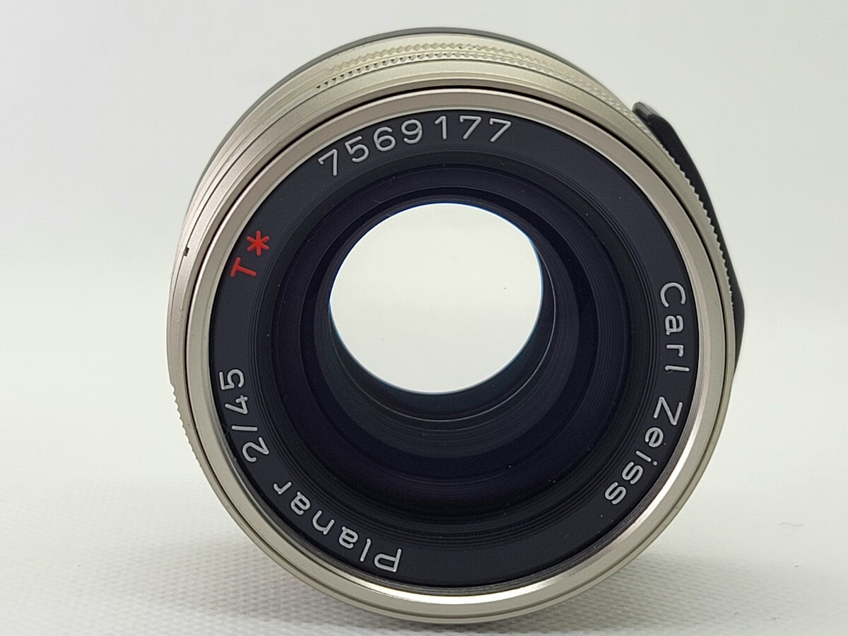 【A- 極上品】Contax Carl Zeiss Planar 45mm f/2 T* コンタックス Gマウント 標準 単焦点 レンズの画像4