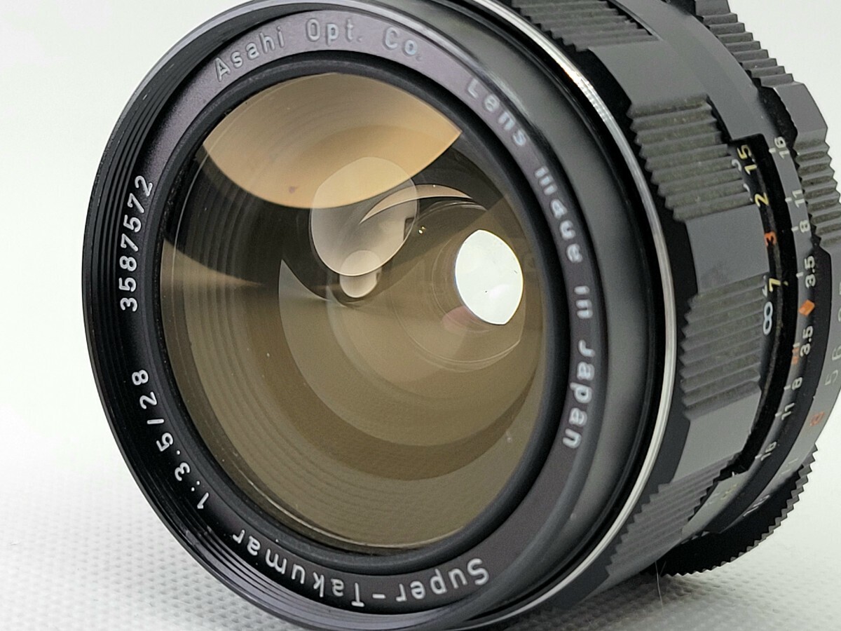 【B 並品】Pentax Asahi Super Takumar 28mm f/3.5 M42マウント ペンタックス 標準 単焦点レンズ 3587572_画像2