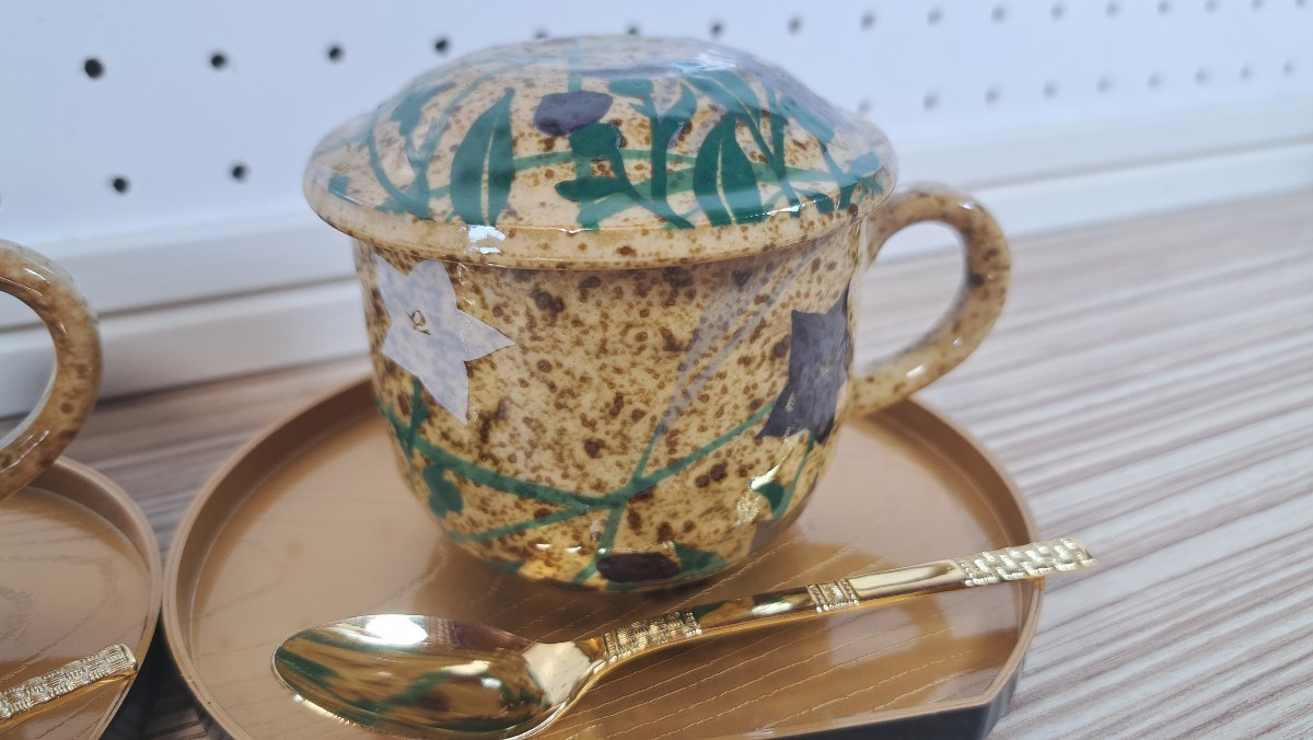 ※茶碗蒸し 食器 和食器 カップ 光琳絵 陶器 茶わん蒸し_画像10