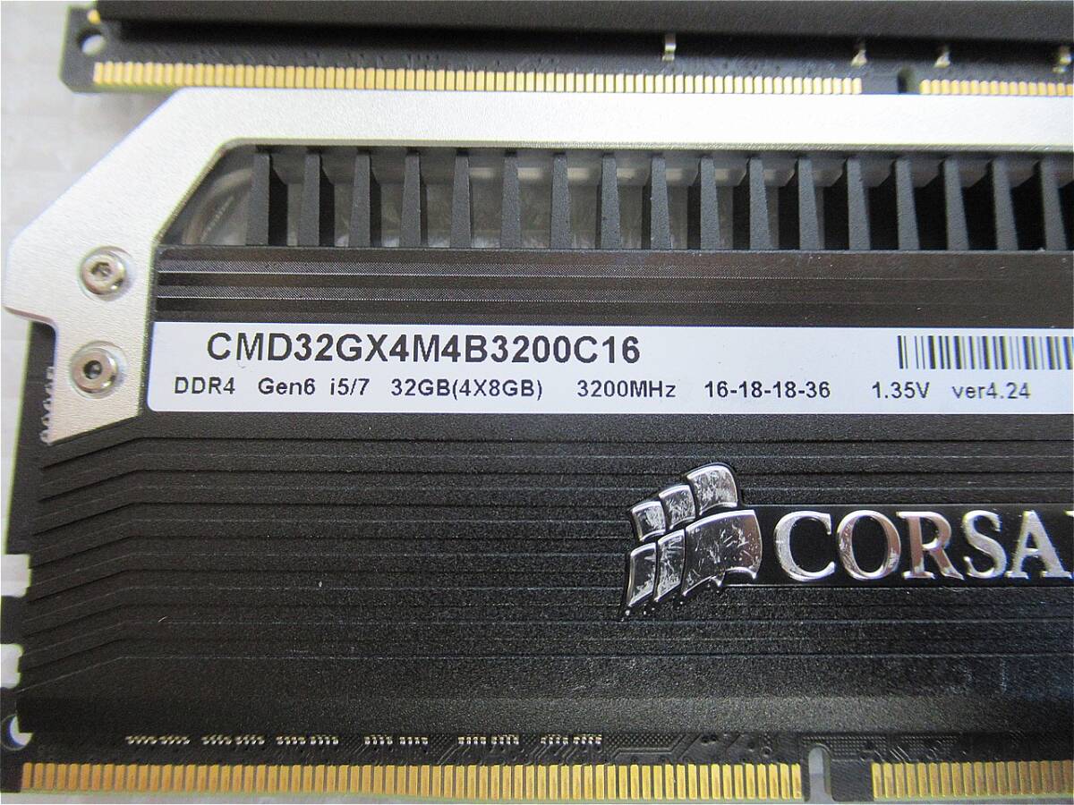 ラスト1式【今週のデスクトップ向けメモリ！】Corsair DDR4 3200MHz 8GB×4枚 計32GBの画像2