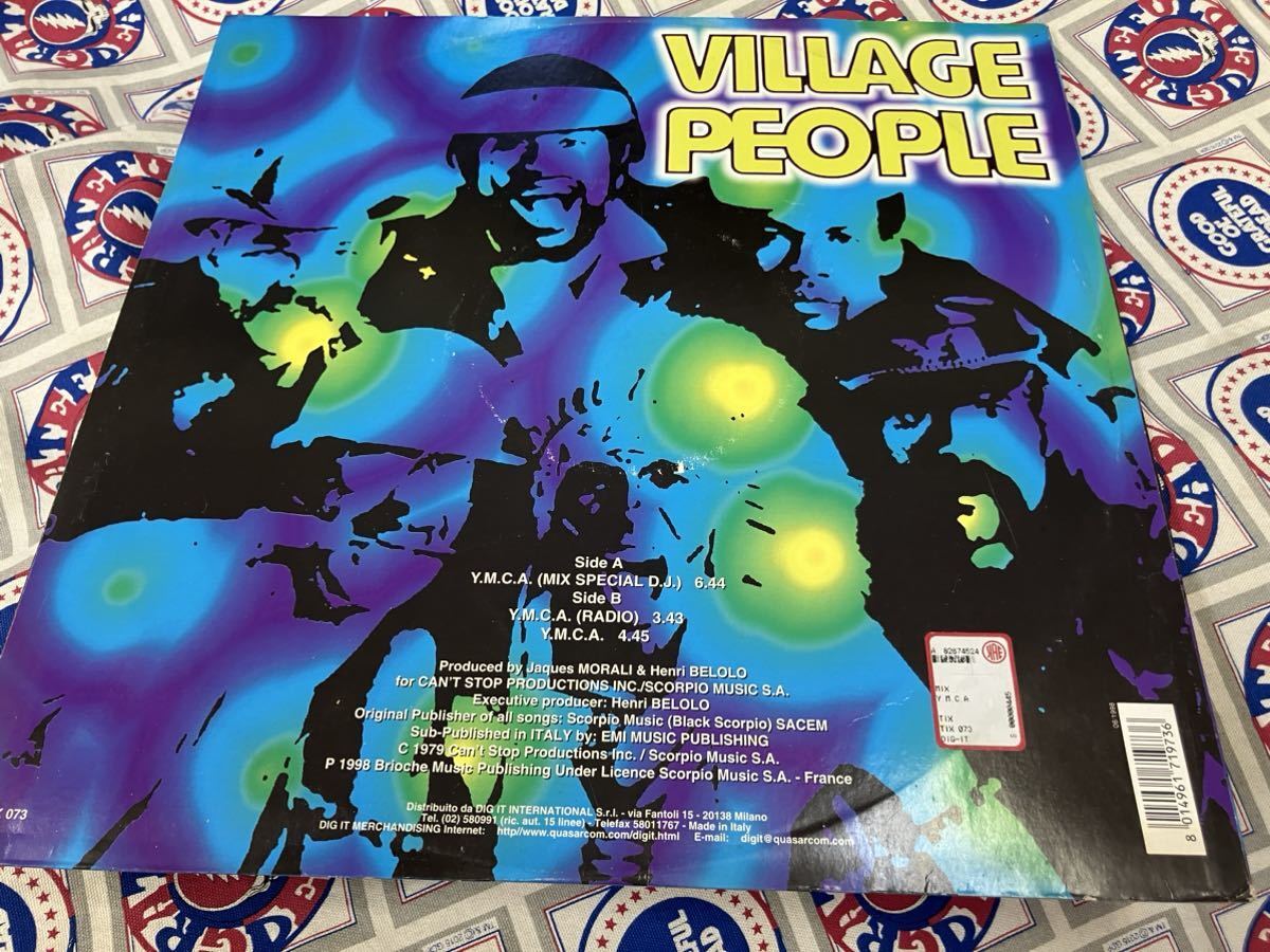 Village People★中古12’シングルイタリー盤「ヴィレッジ・ピープル～Y.M.C.A.（Mix Special DJ）」_画像2