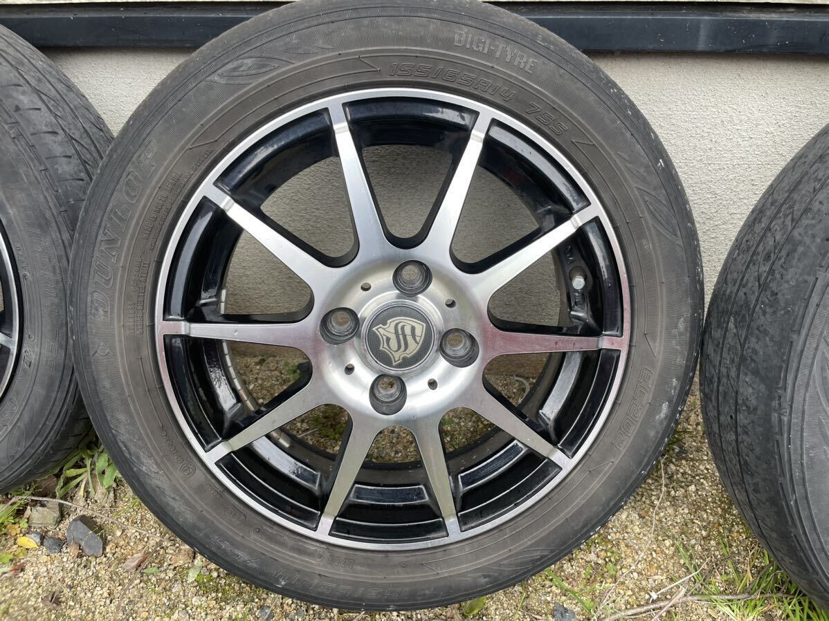 ダイハツ WAKE ウェイク 社外アルミホイール 155/65R14の画像1