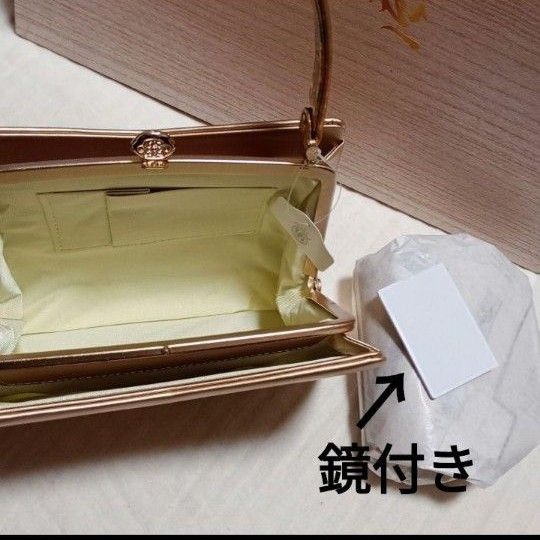 新品 礼装用 和装バッグ 草履 セット 着物 振袖 留袖 結婚式 成人式 訪問着 お宮参り 七五三 和装小物 ゴールド 木箱 