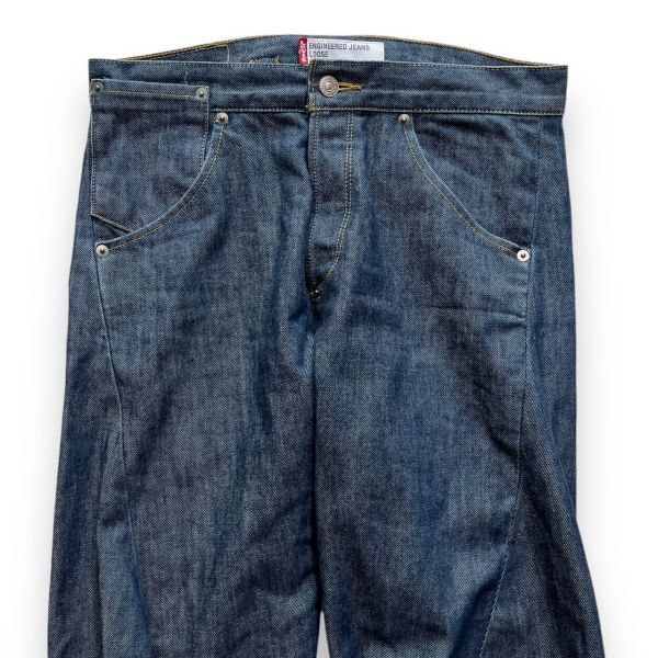 Levi's リーバイス Engineered Jeans エンジニアド ジーンズ 00002-08 立体裁断 シンチバック デニム パンツ ジーパン W29 インディゴ_画像4