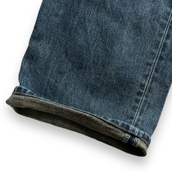Wrangler Wrangler W0344 strut Denim pants jeans ji- bread bottom American Casual old clothes 34 indigo blue 