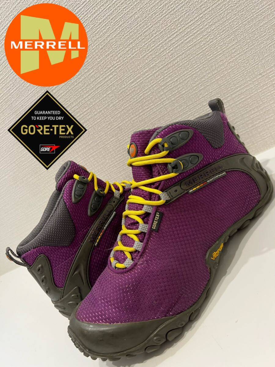 ★GORE-TEX★MERRELL★メレル★カメレオン2ストームミッド★トレッキングシューズ★ブーツ★パープル★紫★US8★26.0cm★J588643★_画像1