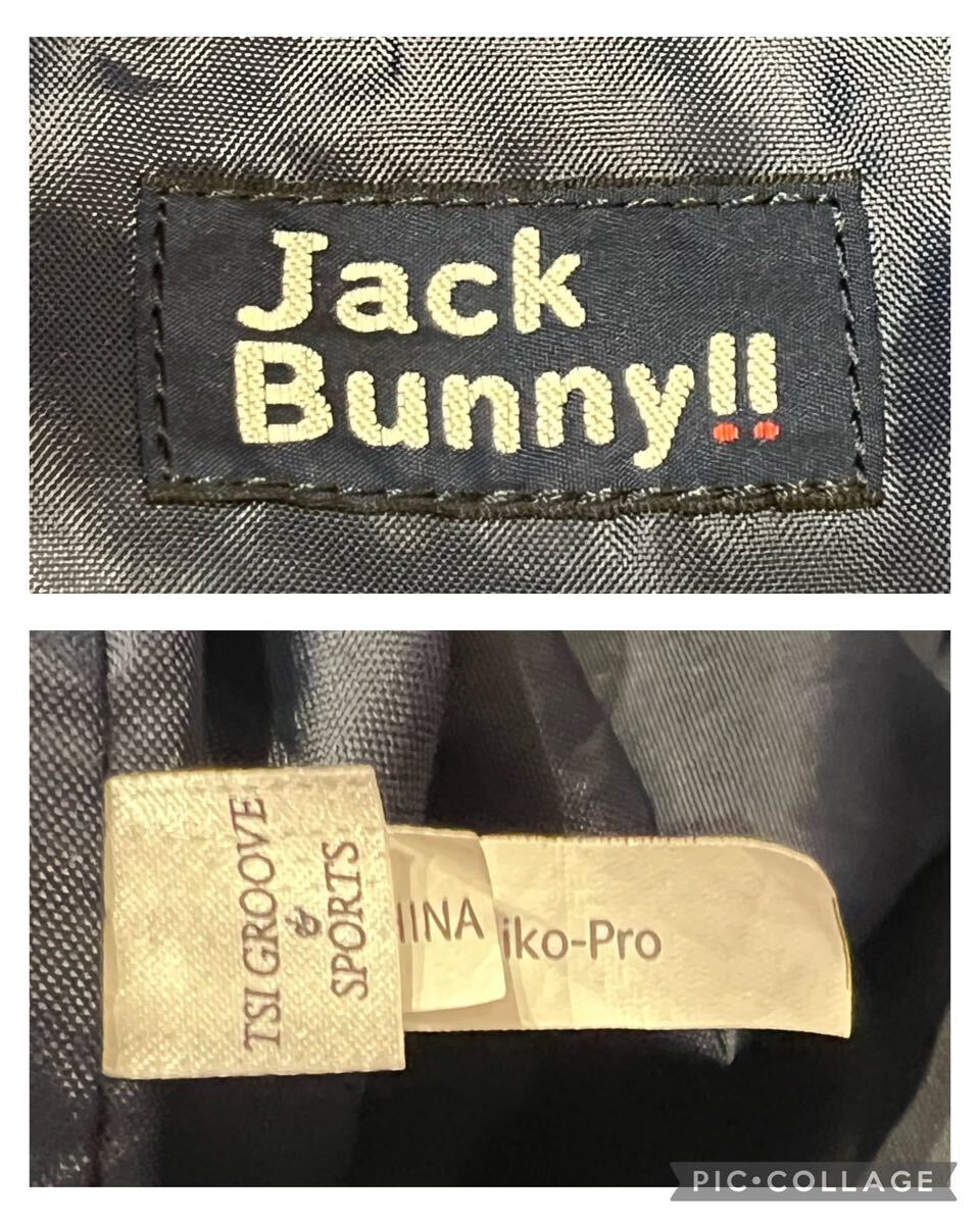 ★Jack Bunny!!×ドラえもん★ジャックバニー★コラボ★カートバッグ★ゴルフバッグ★キャンバストートバッグ★刺繍★大容量★白×紺★_画像9