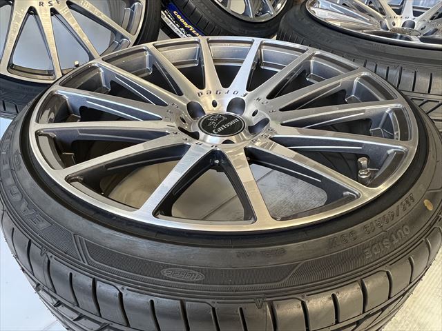 中古 ホイールタイヤ 4本 225/40R19 2021年製 カールソン カールソン 1/14 RSF ラジアル タイヤ グッドイヤー イーグル LS EXE_画像4