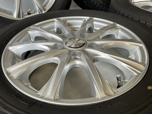 中古 ホイールタイヤ 4本 185/65R15 2019年製 6分山 ウェッズ ジョーカー スタッドレス タイヤ ブリヂストン ブリザックVRX_画像4