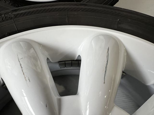 中古 ホイールタイヤ 4本 155/65R14 2015年製 5分山 ホットスタッフ ララパーム スタッドレス タイヤ ヨコハマ ice GUARD iG30_画像8