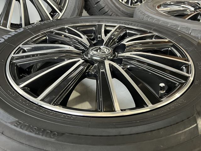 中古 ホイールタイヤ 4本 205/60R16 2017年製 8分山 ウェッズ ライツレー スタッドレス タイヤ ヨコハマ ice GUARD iG50PLUS_画像4