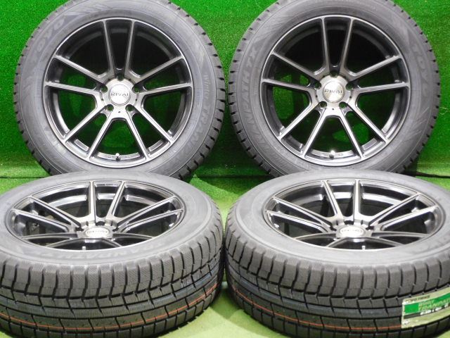 中古 ホイールタイヤ 4本 235/55R18 2023年製 RIVAI スタッドレス タイヤ トーヨー トランパスTX_画像1