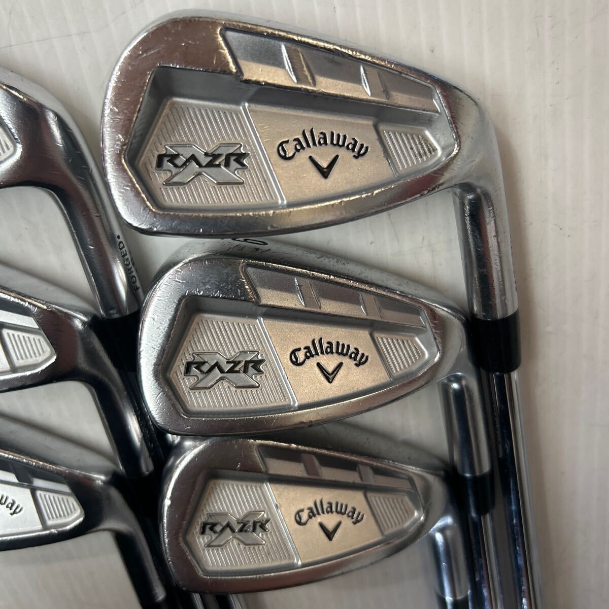 送料無料★Callaway RAZR X FORGED 5.6.7.8.9.PW 6本セット MODUS3 TOUR120 Sフレックス キャロウェイ アイアンセット 管理番号14406_画像3