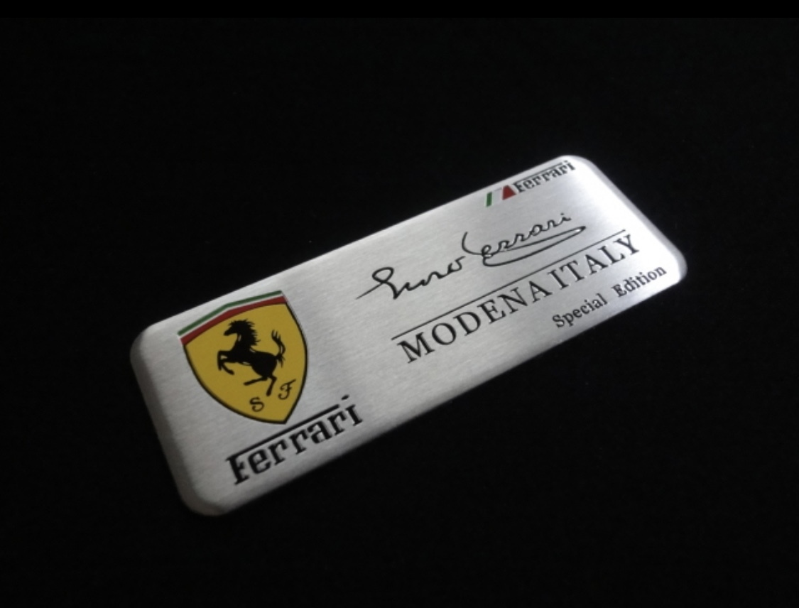 ■■送料無料／フェラーリ／Ferrari／MODENA ITALY エンブレム■■の画像2