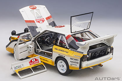 AUTO art 88503 1/18 アウディ スポーツクワトロ S1 WRC 1985 #5 （ロール／ガイストドルファー） サンレモ・ラリー優勝_画像5
