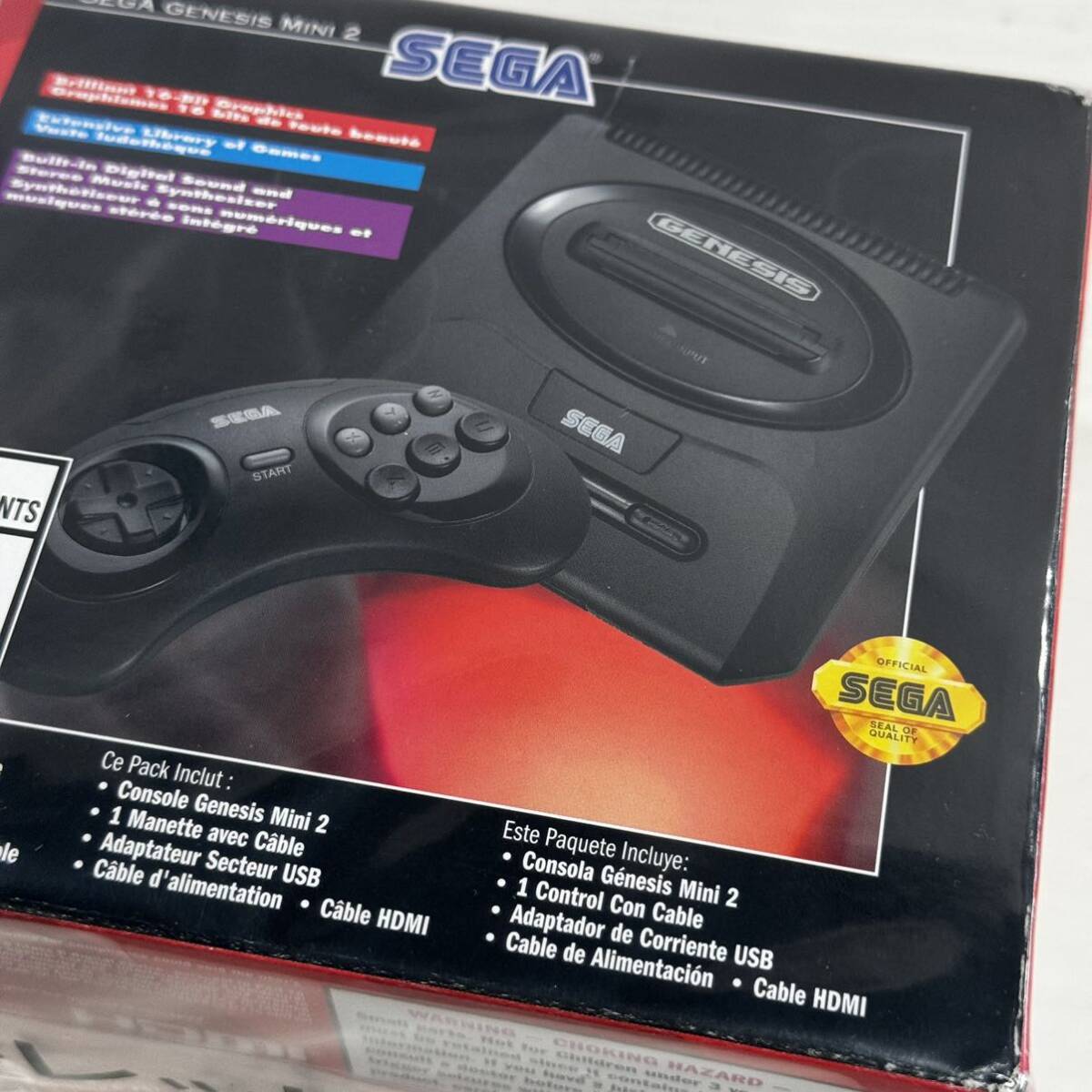 1円スタート Amazon アウトレット未開封品 SEGA Genesis Mini 2 セガ ジェネシス ミニ 2 16-Bit Video Entertainment System北欧版 の画像3