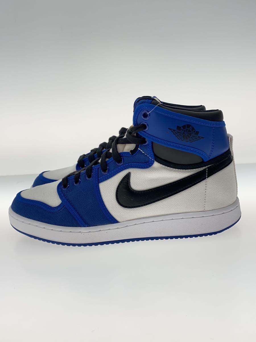 NIKE◆AIR JORDAN 1 KO_エアジョーダン1 ノックアウト/26.5cm/BLU/キャンバス