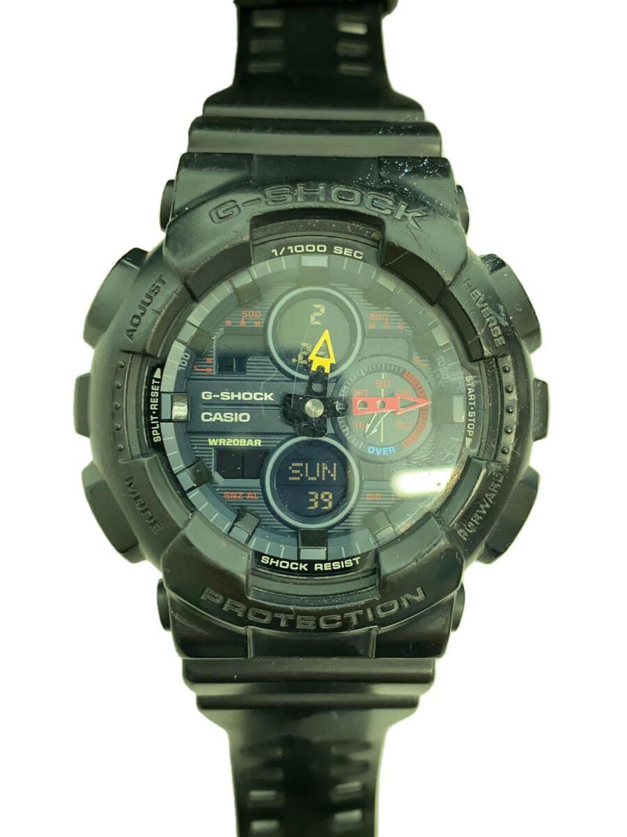 CASIO◆クォーツ腕時計・G-SHOCK/デジアナ/セラミック/BLK/BLK_画像1