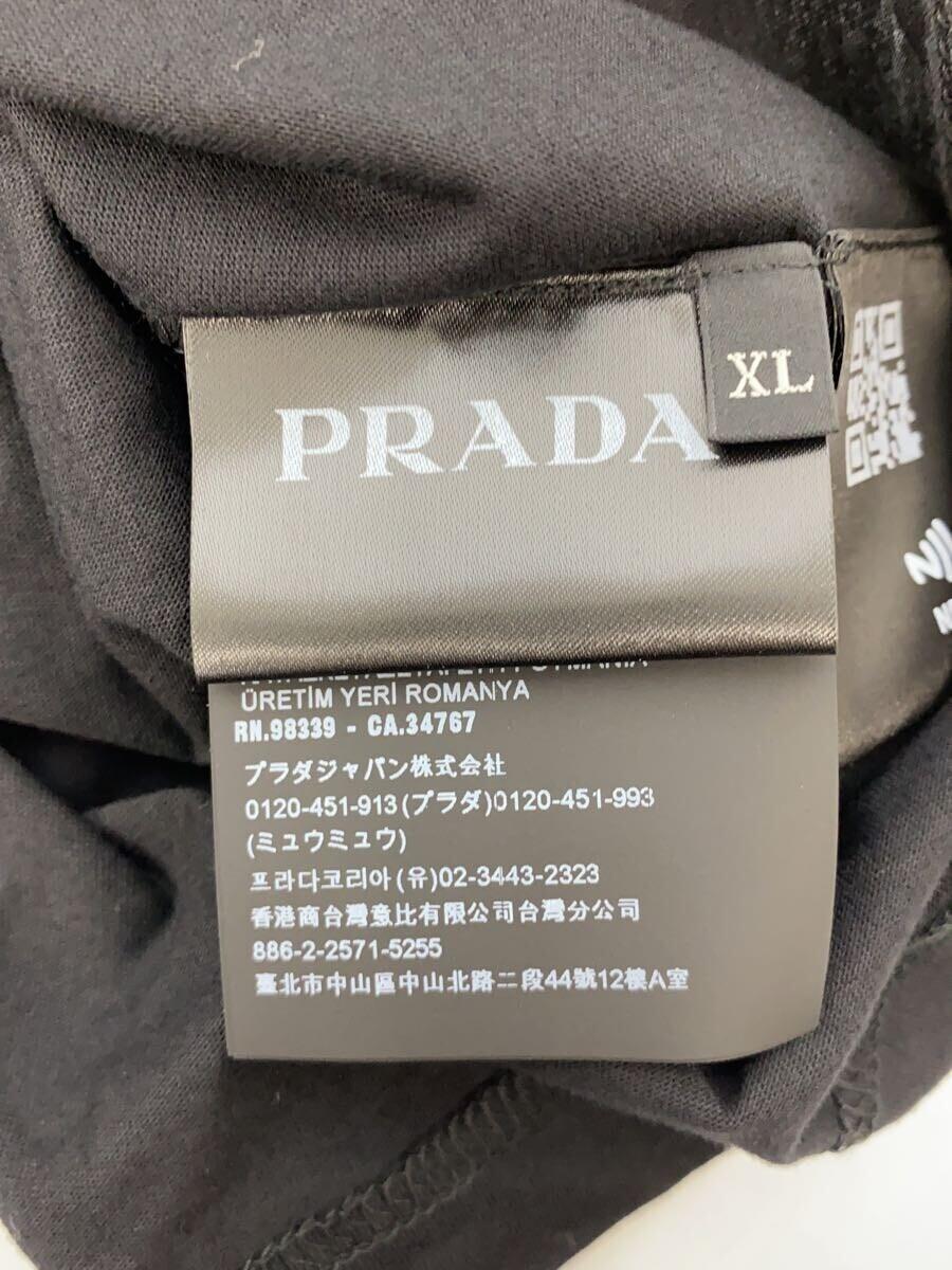 PRADA◆Tシャツ/XL/-/BLK/無地_画像4