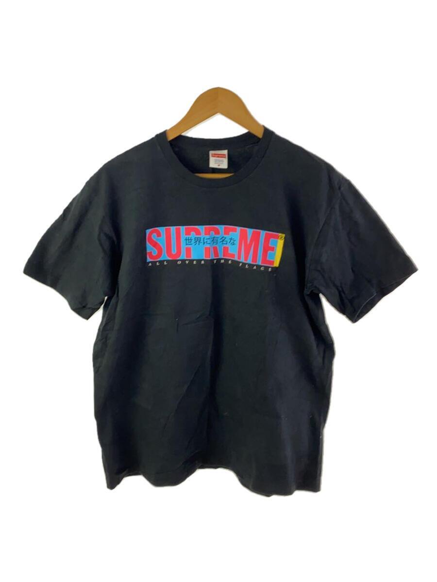 Supreme◆22SS/All Over Tee/Tシャツ/M/コットン/BLK_画像1