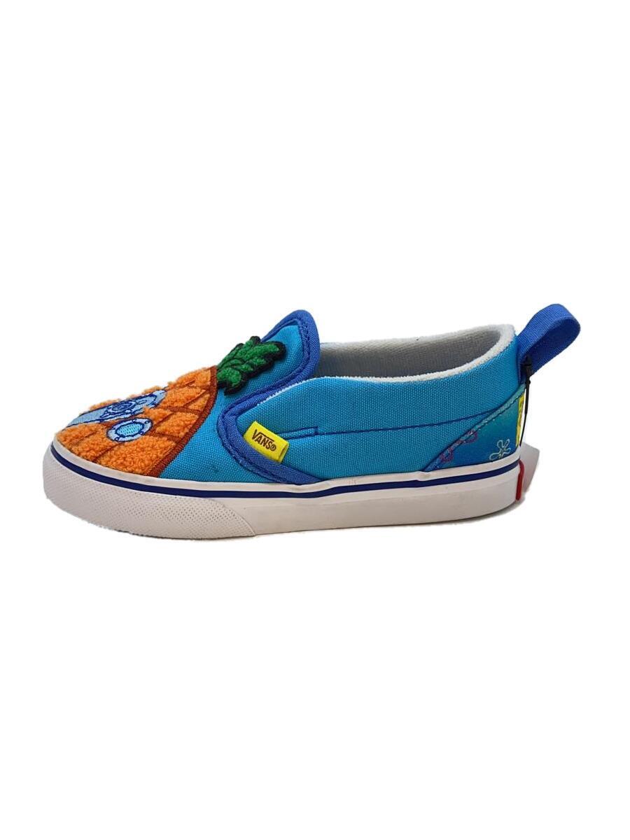 VANS◆スリッポン/スポンジボブ/キッズ靴/15cm/スニーカー/BLU_画像1