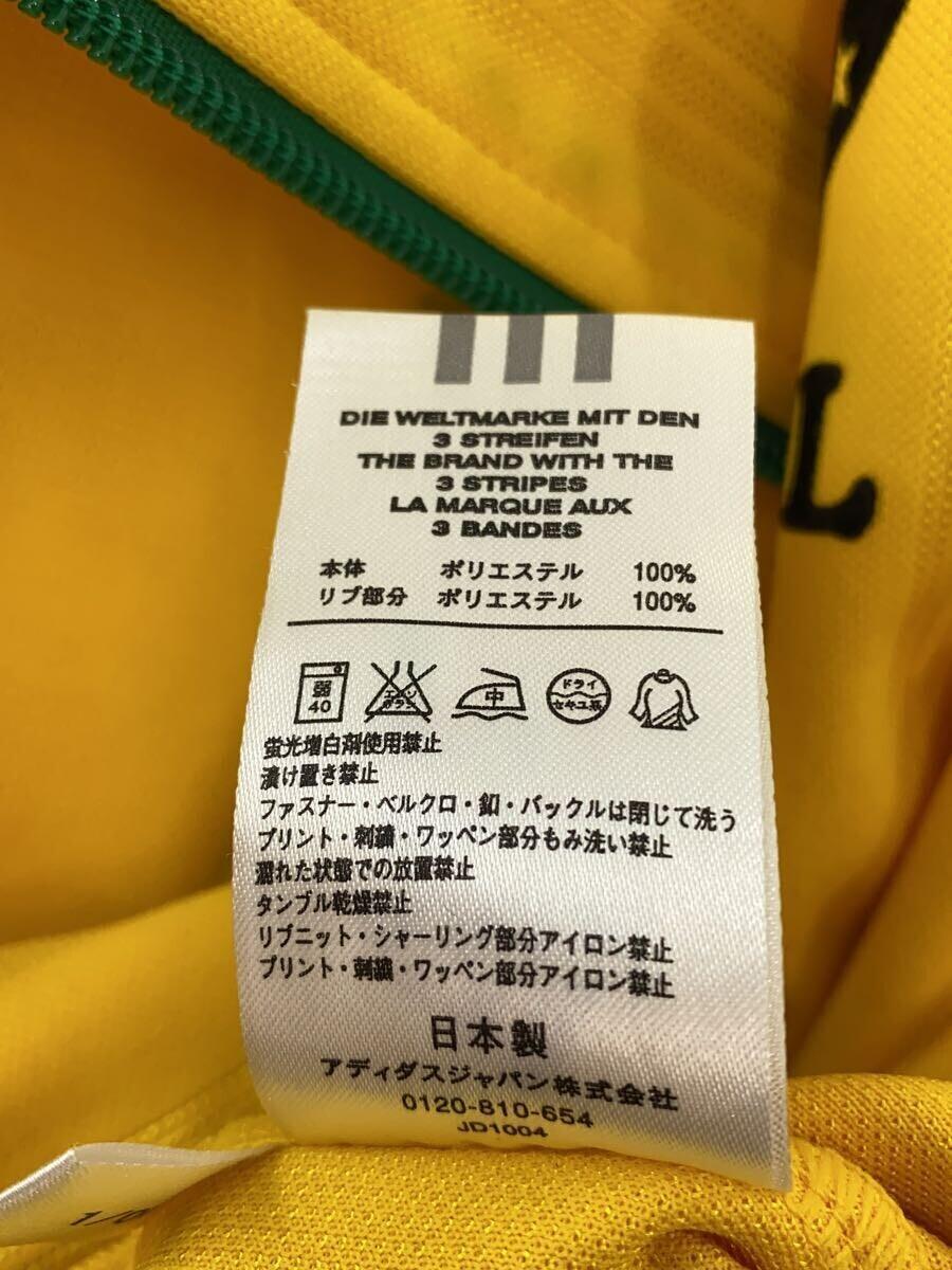 adidas◆ジャージ/L/ポリエステル/YLW_画像5