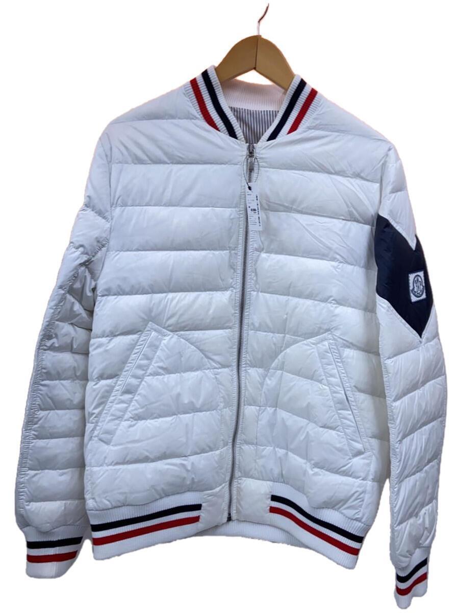 Moncler ◆ Down Jacket/3/Nylon/White/C19314032980 68240/Moncler