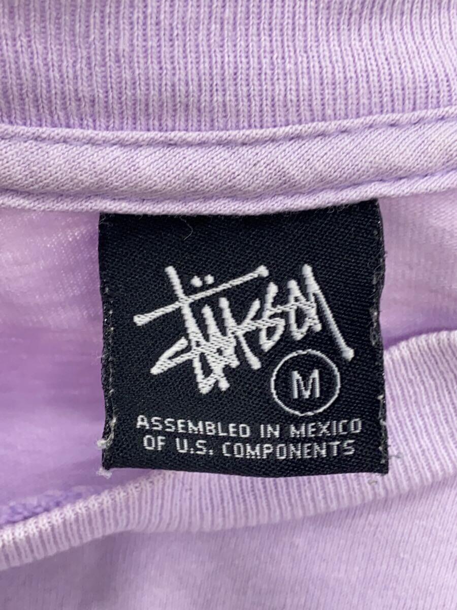 STUSSY◆Tシャツ/M/コットン/パープル_画像3