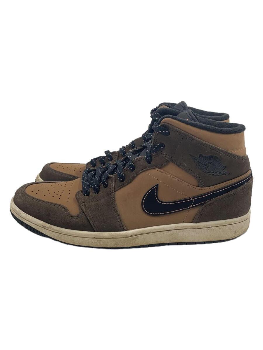 NIKE◆AIR JORDAN 1 MID SE_エアジョーダン 1 ミッド SE/26.5cm/BRW