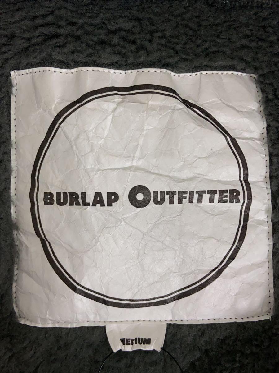 BURLAP OUTFITTER◆フリースジャケット/M/ポリエステル/KHK/無地_画像3