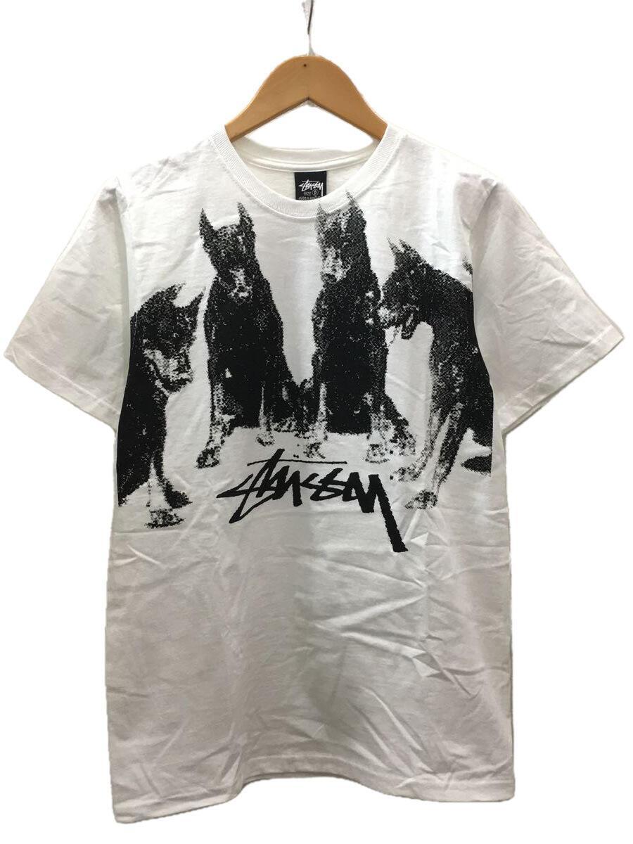 STUSSY◆DOBERMANS TEE/24SS/S/コットン/BLK/プリント/24S1904997_画像1