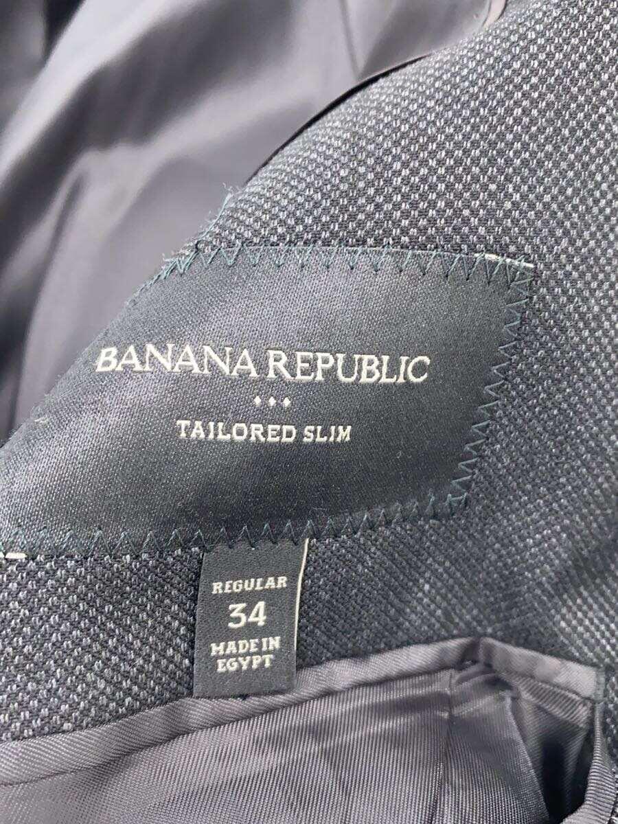 BANANA REPUBLIC◆セットアップ/34/ポリエステル/BLK/無地_画像3