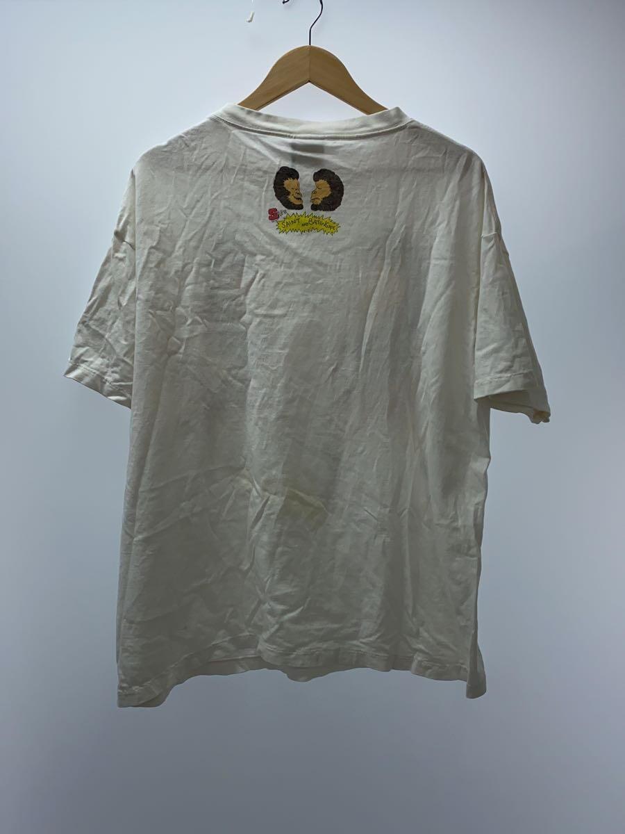 SAINT MICHAEL◆Tシャツ/XL/コットン/WHT/SM-S23-0000-110_画像2