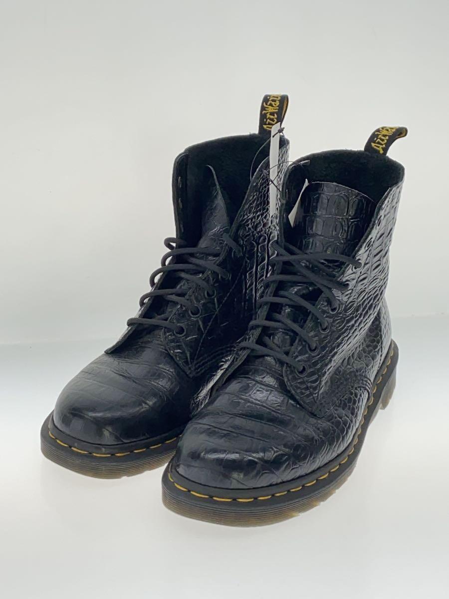 Dr.Martens◆レースアップブーツ/UK8/ブラック/レザー/AW006_画像2