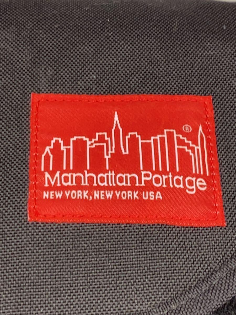 Manhattan Portage◆ショルダーバッグ/ナイロン/BLK/無地_画像5