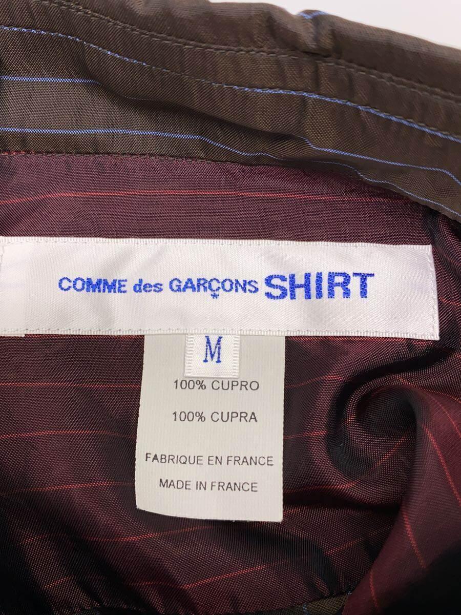 COMME des GARCONS SHIRT◆ドッキングシャツ/キュプラ/M/マルチカラー/ストライプ/S27066_画像3