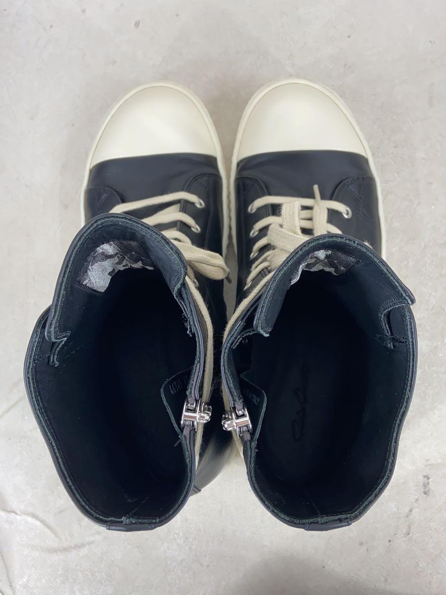 Rick Owens◆SNEAKERS/BLACK/ハイカットスニーカー/43/BLK/RU02C7890LPO_画像3