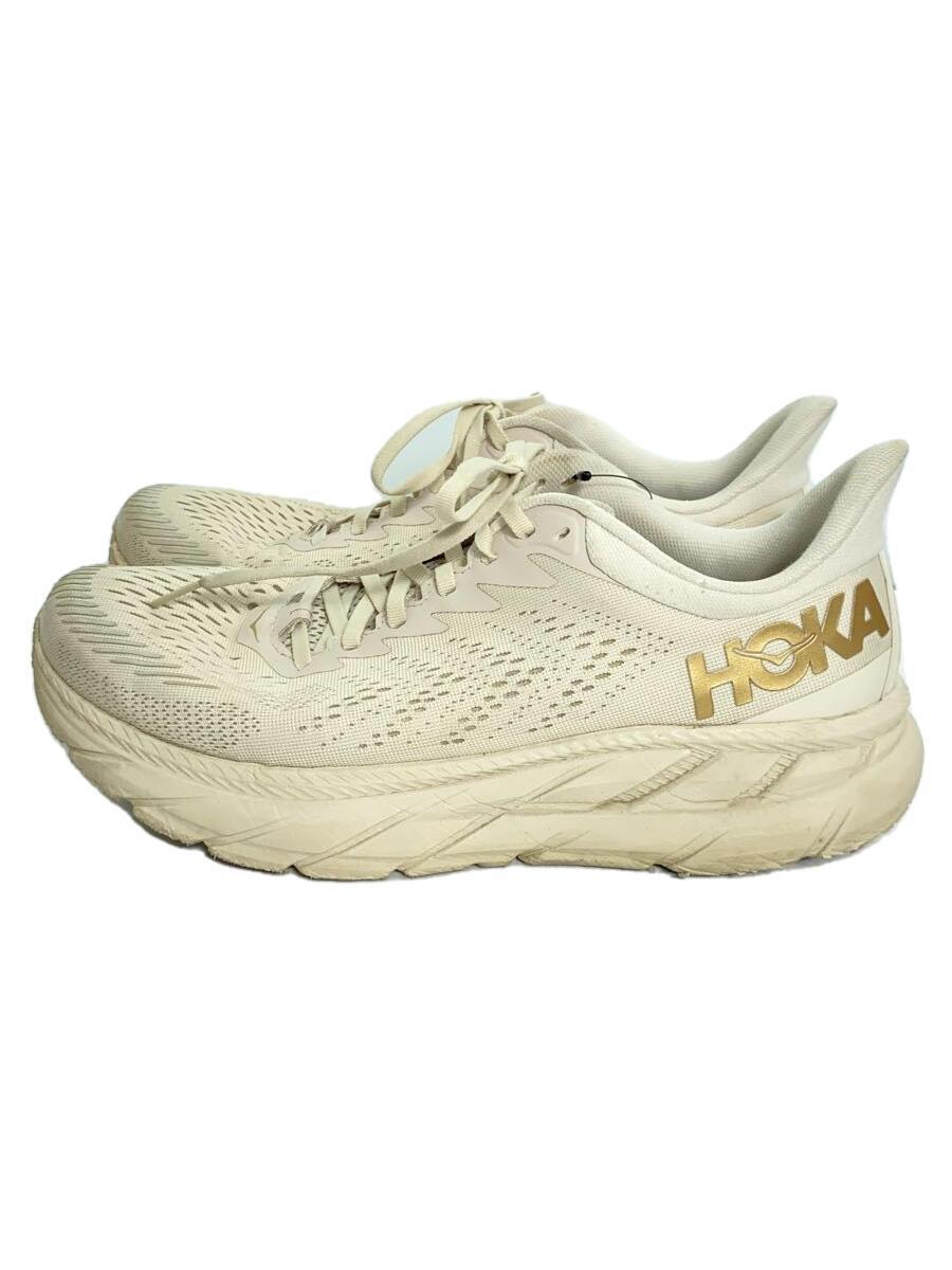 HOKA ONE ONE◆Clifton 7/ローカットスニーカー/US10/CRM/1110508 AMBN_画像1