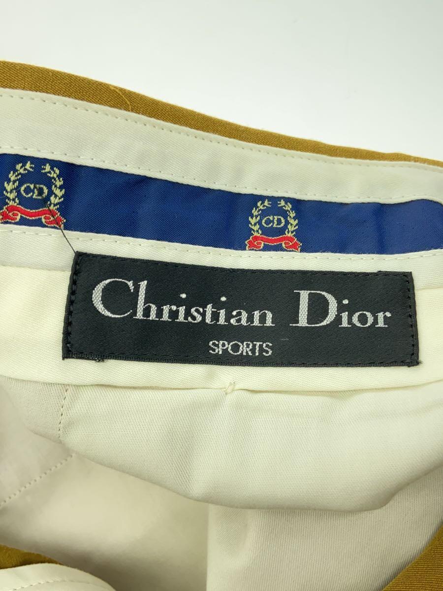 Christian Dior SPORTS◆スラックスパンツ/88/ポリエステル/YLW/無地_画像4