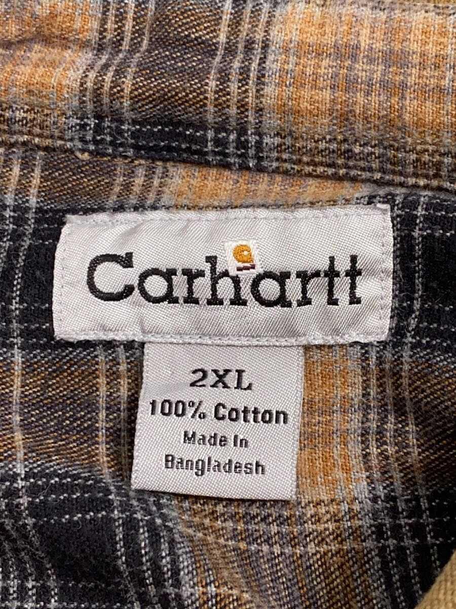 Carhartt◆ダック地/裏ネル/カバーオール/XXL/コットン/BEG_画像3