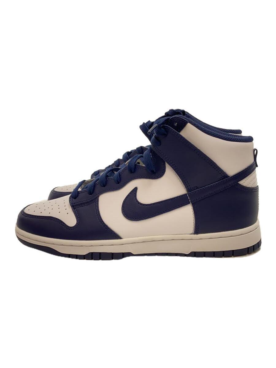 NIKE◆DUNK HI RETRO_ダンク ハイ レトロ/28cm/ネイビー_画像1