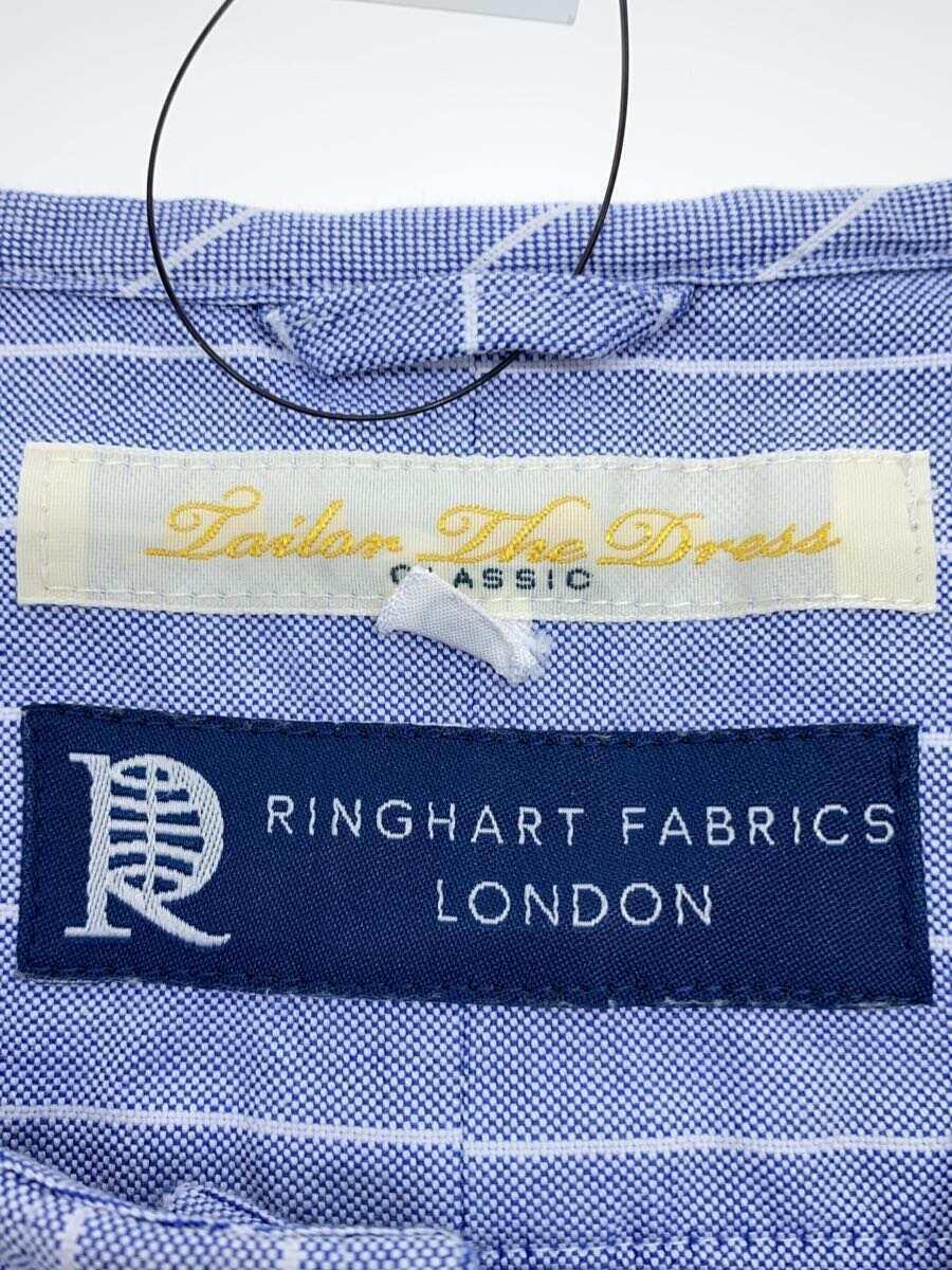 ringhart fabrics london/長袖シャツ/M/コットン/BLU/ストライプ/TD481-1305_画像3