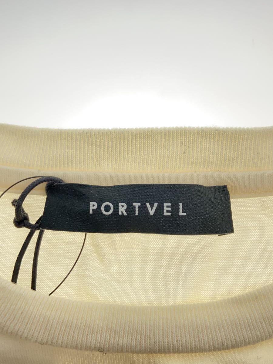 portvel◆Tシャツ/2/コットン/IVO_画像3