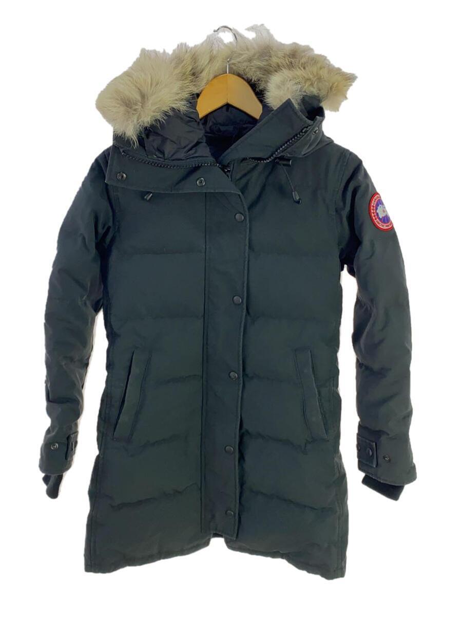 CANADA GOOSE◆SHELBURNE PARKA/ロングダウンジャケット/S/ポリエステル/BLK/3802LA_画像1