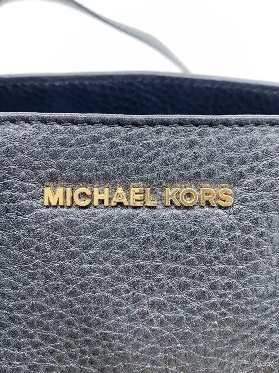 MICHAEL KORS◆トートバッグ/レザー/BLK/30S6GBFT3L_画像5