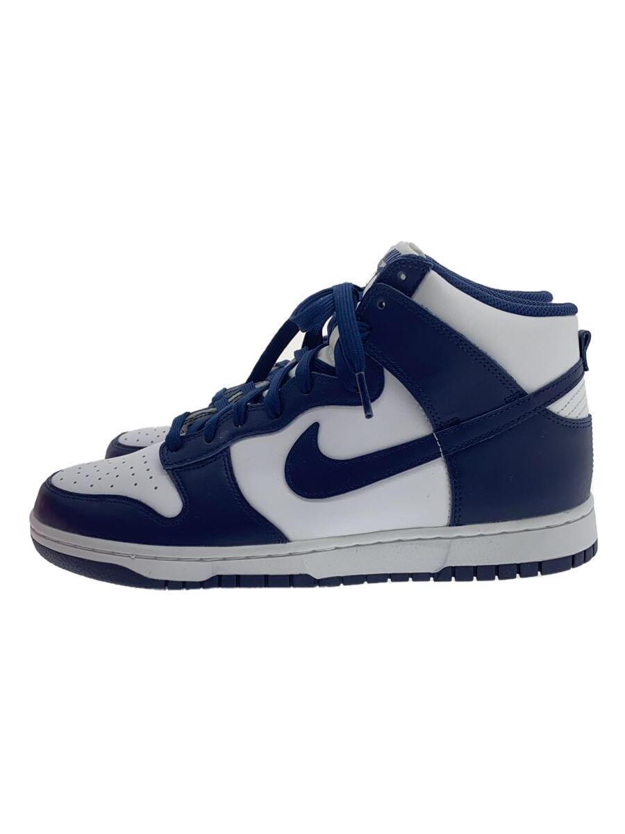 NIKE◆DUNK HI RETRO_ダンク ハイ レトロ/28cm/NVY_画像1