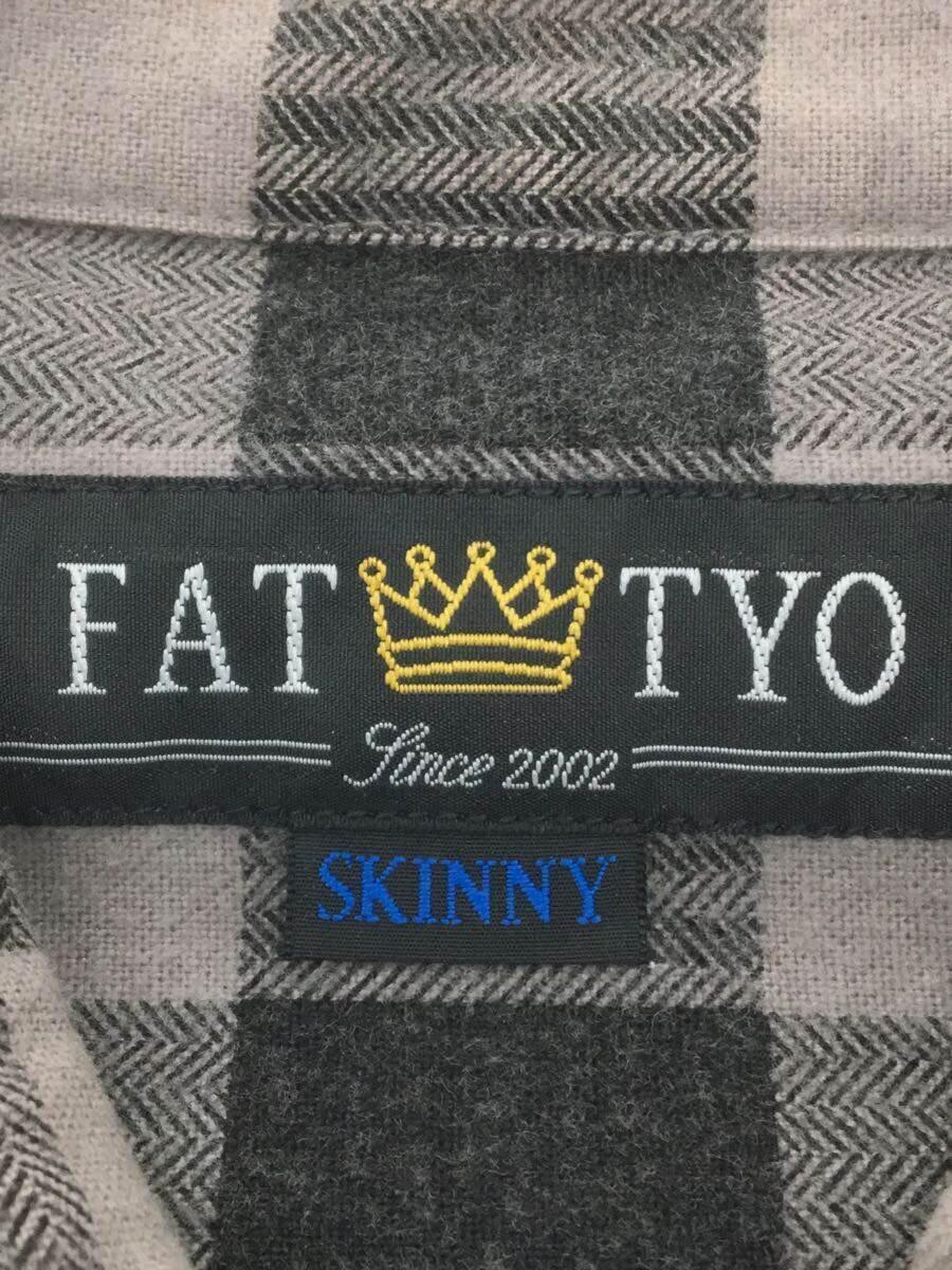 FAT◆長袖シャツ/-/コットン/GRY/チェック/F/-FW/SH-02_画像3