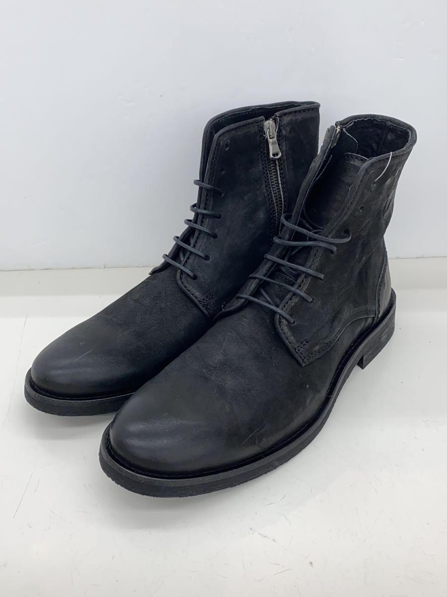 around the shoes◆ヌバックレースアップブーツ/40/BLK/タグ付_画像2