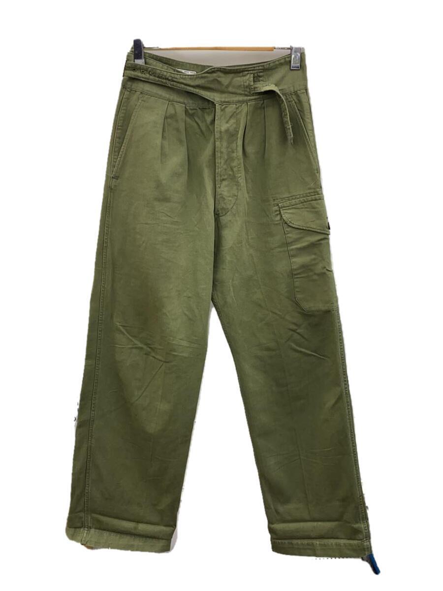 MILITARY◆British Army1950 Pattern Green Drill Trousers/66年製_画像1