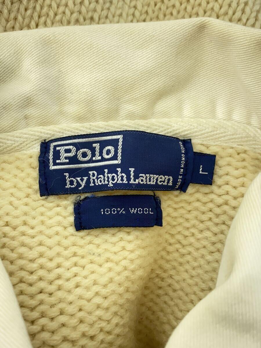 POLO RALPH LAUREN◆セーター(厚手)/L/ウール/CRM_画像3